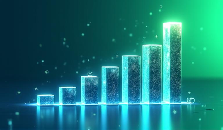 กราฟแสดงสถิติกำไรและเงินปันผลย้อนหลัง